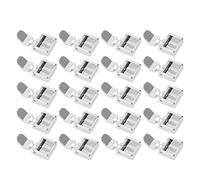 NDNCZDHC 20 Pcs Zipper Presser Foot, Stainless Steel Invisible Zipper Presser Foot for Low Shank Snap on Household Sewing Machine