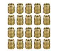 NDNCZDHC 20Pcs Threaded Inserts, 302 Carbon Steel Self Tapping Thread Insert Accessories for Automotive Rail Vehicle Industry (Inner M10*1.5, outer M14*1.5, length 18mm)
