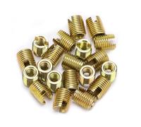 NDNCZDHC 20Pcs Threaded Inserts, 302 Carbon Steel Self Tapping Thread Insert Accessories for Automotive Rail Vehicle Industry (Inner M2*0.4, outer M4.5 * 0.5, length 6mm)