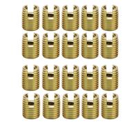 NDNCZDHC 20Pcs Threaded Inserts, 302 Carbon Steel Self Tapping Thread Insert Accessories for Automotive Rail Vehicle Industry (Inner M5*0.8, outer M8*1.0, length 10mm)