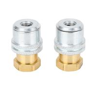 NDNCZDHC 2Pcs Lock On Air Chuck 1/4FNPT 150PSI Closed Flow Tire Chuck Brass Metal Alloy Tire Air Chuck for Tire Air Compressor