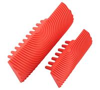 NDNCZDHC 2Pcs Wood Grain Tool, Simulation Woodgrain Maker for DIY Decorative Painting, Rubber Wood Grain Patterns Tool Set