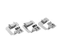 NDNCZDHC 3Pcs Rolled Hem Presser Foot, 13/18/25mm, Stainless Steel Rolled Hemming Foot Set for Household Sewing Machine