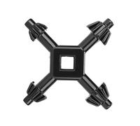 NDNCZDHC 4 in 1 Drill Chuck Key Wrench, 4 Way 1/4in 3/8in 1/2in 5/8in Alloy Material 74x38mm / 2.9x1.5in Drill Press Chuck Key