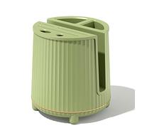 NDNCZDHC 4 in 1 Swivel Multi-Tool Holder, Universal Knife Block Holder Steak Without Knives, Large Capacity Drain Chopstick Knife Shelf(Light Green)