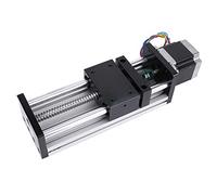NDNCZDHC 42 Linear Motor, Aluminum Alloy 100mm Stroke Double Shaft Ball Screw Linear Guide Rail for Robotic Arm Engraver (1204 Screw, Effective Range 100mm)