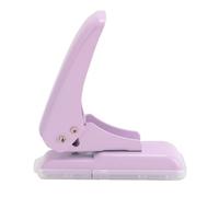 NDNCZDHC 5.5mm Single Hole Puncher, 40 Sheet Capacity, Plastic Paper Punch with Anti Slip Base, for Loose Leaf Card Leather (Purple)