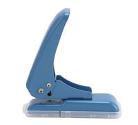 NDNCZDHC 5.5mm Single Hole Puncher, 40 Sheet Capacity, Plastic Paper Punch with Anti Slip Base, for Loose Leaf Card Leather (Blue)