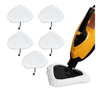 NDNCZDHC 5Pcs Mop Cover Replacement Microfiber Mop Pads Reusable Strong Water Absorption Replacement for Steamboy X5 H20 S302 S001 Mop