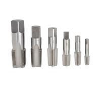 NDNCZDHC 6Pcs NPT Pipe Tap Set 1/8-27, 1/4-18, 3/8-18, 1/2-14, 3/4-14, 1-11.5 NPT Tap Set HSS Pipe Tool with Storage Box