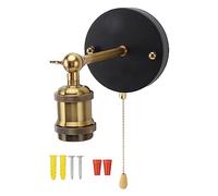 NDNCZDHC 85-265V Retro Wall Sconce E27 E26 Iron Wall Light Wall Mounted 180 Degree Adjustable Wall Lamp with Switch for Bedroom Living Room