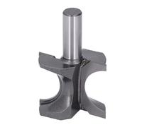 NDNCZDHC Bullnose Router Bit, 1/2in Shank 1-1/4in Bead Diameter Tungsten Steel Half Round Bearing Router Bit for Woodworking