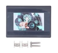NDNCZDHC DC24V 4.3in Touch Screen, Machine Relay Output Switch Dot 8 In 4 out PLC HMI All in One for Automatic Switching