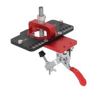 NDNCZDHC Door Hinge Adjustment Tool, 12 to 13mm Drilling Depth, 15mm to 25mm Thickness Range Cabinet Door Mounting Jig
