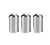 NDNCZDHC Guitar Switch Knob, 3pcs 3.5mm Guitar Pickup Switch Tip, Copper 3 Way Toggle Switch Knob for LP EPI Electric Guitar Accessory(Silver)