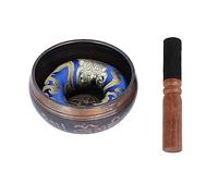 NDNCZDHC Metal Bell Shape Meditation Bowls for Relaxation, Portable Buddha Singing Bowl, Meditation Accessories for Travel Yoga Class Outdoor