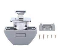 NDNCZDHC RV Push Cabinet Lock Metal Push Button Keyless Cupboard Drawer Compartment Latch Lock Catch for Caravan Yacht Boat Campervan (silver)