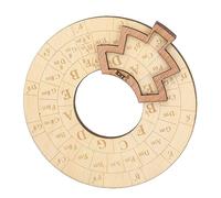 NDNCZDHC Wooden Circle of Fifths Wheel Tool, Circle of Fifths Wheel Tool Circle of Fifths Wheel for Musicians for Notes Chords Key Signature