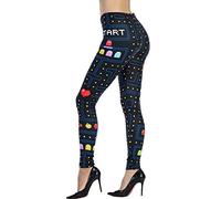 Ndoobiy Printed Leggings Basic Patterned Leggings Yoga Workout Leggings for Women Girls Spandex L2 -