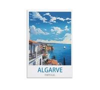 Ndoud Algarve Portugal Vintage Travel Posters 12x18inch(30x45cm) Wall Art Picture Print Canvas Painting for Living Room Home Decor
