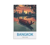 Ndoud Bangkok Thailand Vintage Travel Poster 08x12inch(20x30cm) Wall Art Picture Print Canvas Painting for Living Room Home Decor