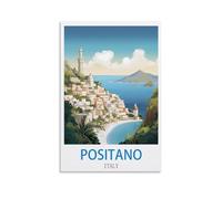 Ndoud Positano Italy Vintage Travel Posters 08x12inch(20x30cm) Wall Art Picture Print Canvas Painting for Living Room Home Decor