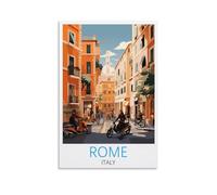 Ndoud Rome Italy Vintage Travel Poster 08x12inch(20x30cm) Wall Art Picture Print Canvas Painting for Living Room Home Decor