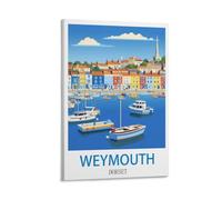 Ndoud Weymouth Dorset Vintage Travel Posters 08x12inch(20x30cm) Wall Art Picture Print Canvas Painting for Living Room Home Decor