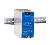 NDR-240-24 NDR-240-48 NDR-240 Switching Power Supply 240W/24V/10A DC Output PFC Ultra-Thin Rail Type(Ndr-240-48v)