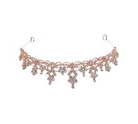 NDRFAWY Crystal Headband Crown Diamond Headpiece Bridal Jewelry Veil Headband Sparkly Birthday Princess Crystal Hairband Wedding Headdress Wedding Hairband Bride Vinta