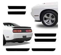 NDRUSH Blackout Side Marker Lights & Reflectors Vinyl Tint Film, Precut Overlay, Air-Release Sidemarker Wrap Covers Compatible with Dodge Challenger 2015-2020