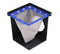 NDS 1200FFRTL Square Catch Basin Drain Filter, for Clog-Free Drainage and Infiltration Systems, Removable Filter, 12-Inch, for Small Lawns, Landscaping, and Patios, Plastic & Geotextile Fabric, White