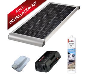 NDS Dometic 100W Solar Panel Kit Mono Panel, MPPT Regulator, Gland and Adhesive