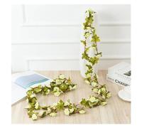 NDSJAIE Artificial Flower Vine 250cm long artificial rose flowers vine autumn cane backdrop decor silk fake rattan garland for wedding home hotel decoration For decoration(Multi-colored-8)