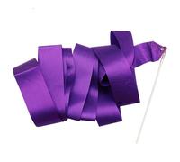 NDSJAIE Dance Streamers 10 Colors Ballet Streamer Twirling Rod Colorful Gym Ribbons Rhythmic Art Training Artistic Gymnastics Ribbon Dance Fits Artistic Gymnastics(Purple)