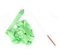 NDSJAIE Dance Streamers 10 Colors Ballet Streamer Twirling Rod Colorful Gym Ribbons Rhythmic Art Training Artistic Gymnastics Ribbon Dance Fits Artistic Gymnastics(Green)