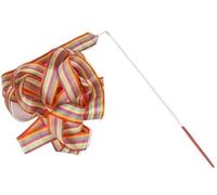 NDSJAIE Dance Streamers 2M 4 Meters Colorful Dance Ribbon Rhythmic Girl Art Gymnastics Ballet Streamer Twirling Rod Rainbow Stick Sports Training Fits Artistic Gymnastics(Rainbow,2m)