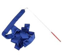 NDSJAIE Dance Streamers 4M Colorful Gym Ribbons Dance Ribbon Rhythmic Art Gymnastics Ballet Streamer Twirling Rod Rainbow Stick Training Fits Artistic Gymnastics(Blue)