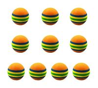 NDSJAIE Golf Foam Ball 10Pcs Foam Golf Balls Rainbow Sponge Indoor Practice Ball Training Aid For Golfer Men Women Toy(Orange)