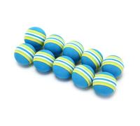NDSJAIE Golf Foam Ball 10pcs/lot Golf Sponge Soft Rainbow Balls Swing Training Foam Golfer Tennis Ball(Blue)