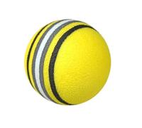 NDSJAIE Golf Foam Ball 10pcs Useful Swing Training Foam Balls Indoor Practice Rainbow EVA Sponge Golf-Balls Red/Blue/Yellow Light Weight Flexible Parts(Yellow)