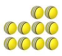 NDSJAIE Golf Foam Ball 10x Golf Swing Training Foam Balls Indoor Practice Rainbow Sponge Flexible Soft Ball Aid Accessory(Yellow-10pcs)