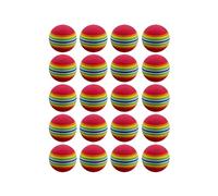 NDSJAIE Golf Foam Ball 20Pcs Rainbow Color Indoor Practice EVA Foam Sponge Golf Training Balls(20Pcs Red)