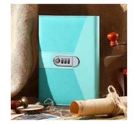 NDSJAIE Journal with Lock A5 Notebook Lock Notes Student Girl Privacy Secret Password 240 Pages Handbook Office Agenda Planner School Stationery(Green)