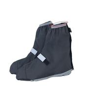 NDSJAIE Rain Shoe Cover Rain Shoe Covers Overshoes Reusable Outdoor Motorcycle Cycling Boot Rainproof Shoes Cover(Black-L)