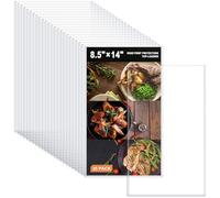 Ndsox 25 Pack 8.5" x 14" Rigid Print Protectors Clear Hard Plastic Sheet Protectors Top-Loading Rigid Menu Covers for Legal Size Paper, Documents, Photo, Posters, Prints, Artworks, Birth Certificates