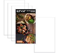 Ndsox 5 Pack 8.5" x 14" Rigid Print Protectors Clear Hard Plastic Page Sheet Protectors Top-Loading Rigid Menu Holders for Legal Size Paper, Documents, Photographs, Posters, Prints, Birth Certificates