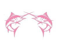 NDSVPKI Car decals Swordfish Pattern Vinyl Car Stickers 1 Pac(Softpink,M)