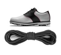 NDTEZUGT 2.5mm Shoelaces for FootJoy Golf Shoes, Thin Round Oxford Polyester Tear-Resistant Replacement Boots Shoe Laces (Black,28"/70cm)