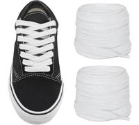 NDTEZUGT 8mm Shoelaces for Vans Old Skool/Era/Authentic Skate Sneakers | Wide Poly Cotton Shoelace Replacement Strings for Canvas Sneaker Trainer